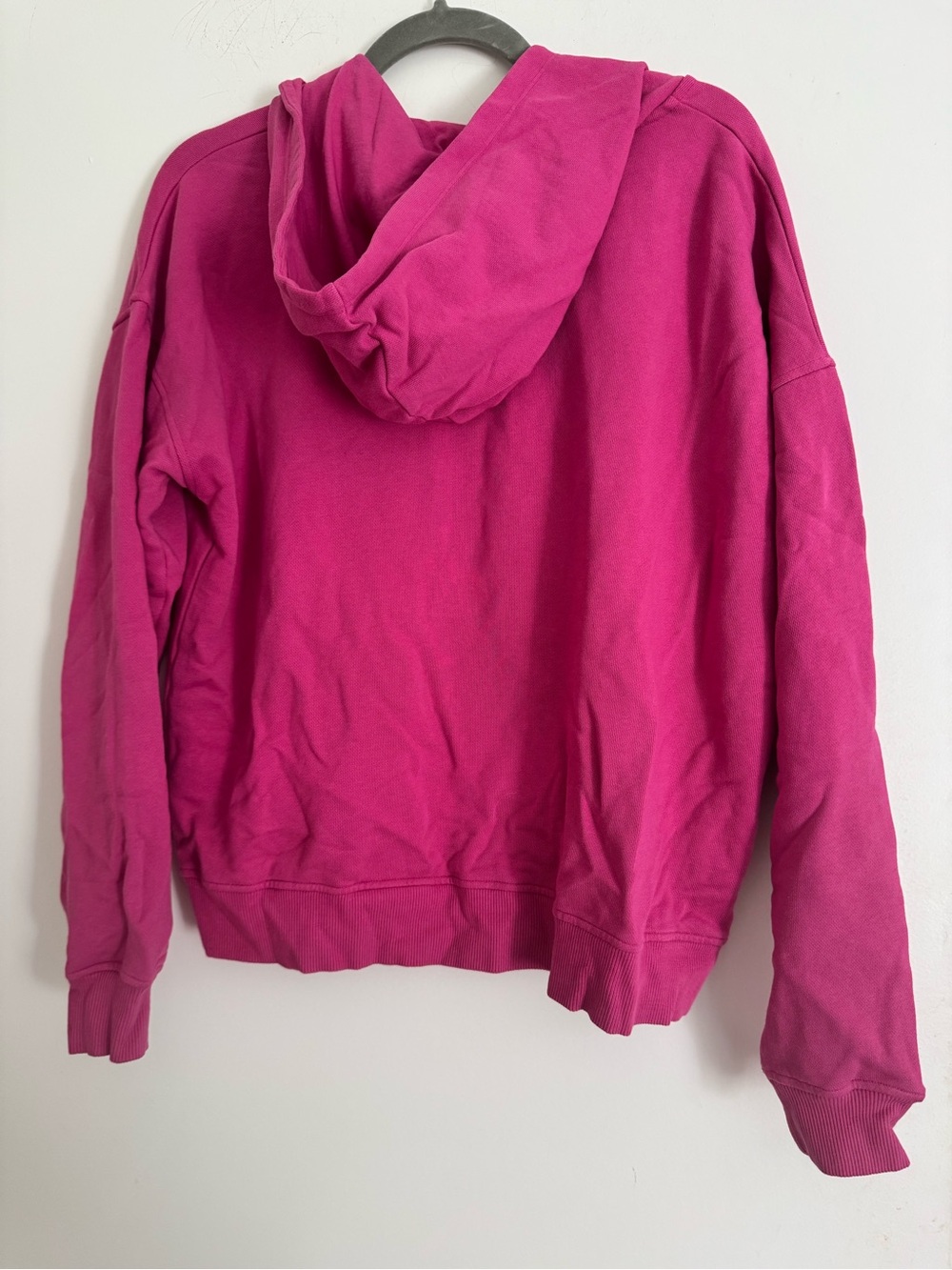 Brownie nwt Women's Fuchsia Lace-Up Hoodie Sweatshirt. Size M. Retail $128 - Picture 2 of 4
